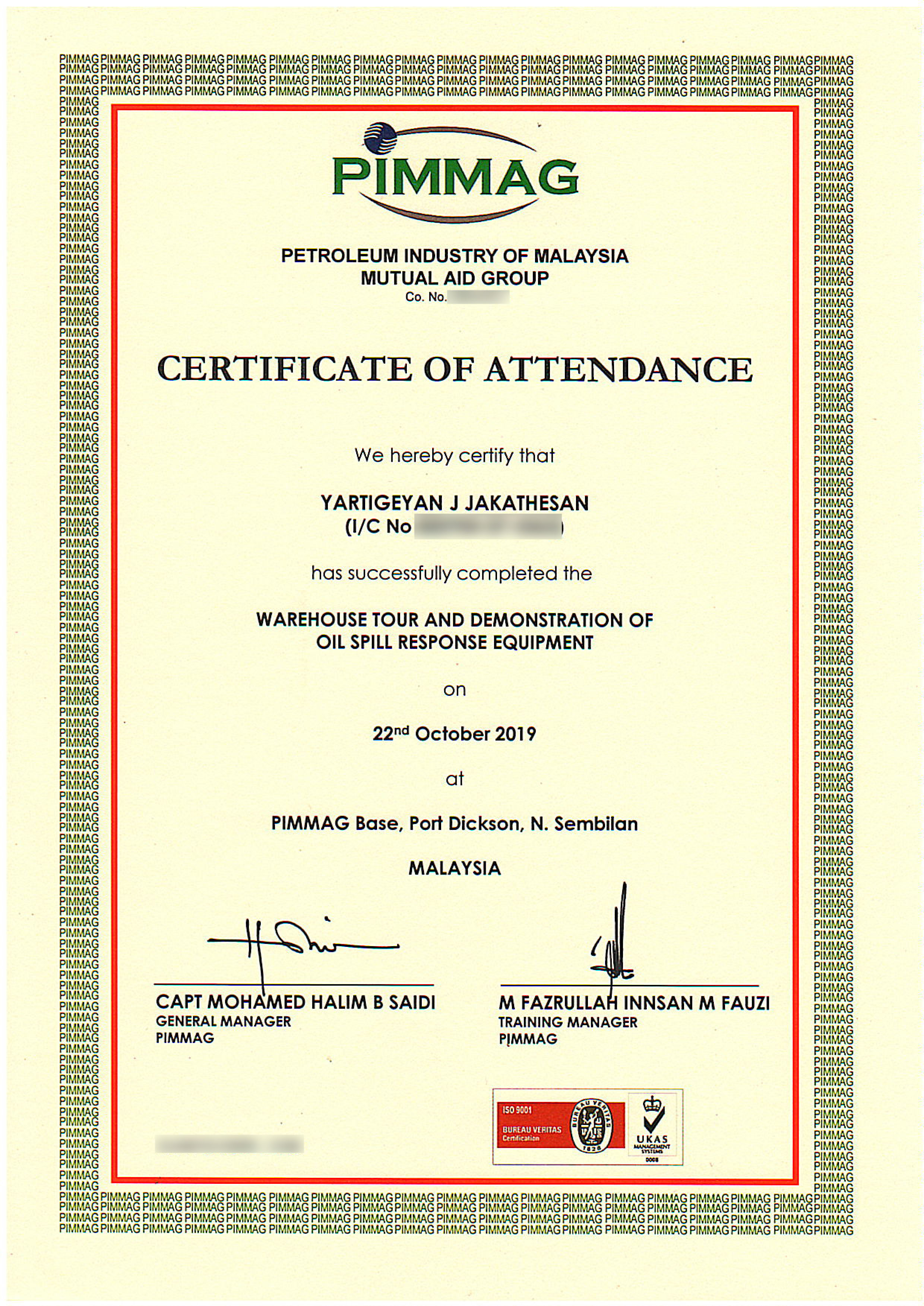 Warehouse Tour and Demonstration Oil Spill Respons